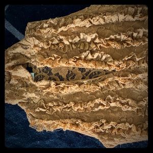 Vintage Gold Lace Dress